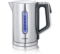 Ulteronixshop-SEVERIN Bouilloire à température réglable, 1,7L, 3 000W, Sans BPA, Niveau D'eau Visible, Affichage LCD, Socle 360°, Inox, WK 3418