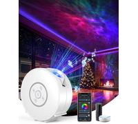 Ulteronixshop-Smart Projecteur Ciel Étoilé avec 6 Disques Planétaires,Mise à Niveau Haut-Parleurs Musicaux Projecteur,Application Wi-Fi Connexion,Bluetooth,Bruit Blanc,Minuterie,Commande Vocale,Cadea