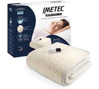 Ulteronixshop-Surmatelas Chauffant 1 Place 100% Laine et Mérinos, 150 x 80 cm - Chauffe-Lit Adapto Simple, Chauffage Rapide, 6 Températures, Température Constante, Personnalisée - Télécommande, Lavab