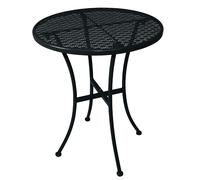 Ulteronixshop-Table de bistrot ronde en acier noir avec motifs de 600 mm