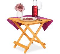 Ulteronixshop-Table Pliante En Bois, Pour Salon, Balcon Et Terrasse, Robuste, Console, Hlp : 50 X 50 X 50 Cm, Nature