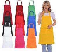 Ulteronixshop-Tablizersz De Cuisine,12 Pièces 75×65cm Noir Unisexe Tabzlizer,Réglable Tabzlizers,Noir Chef Tablier,Unisexe Tablierz,Tablier Pour Chef Pour Serveurs,Serveuse,Boulanger,Multicolore