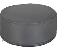 Ulteronixshop-Tabouret gonflable, pouf d'extérieur pour le camping et le jardin, tabouret rond, pouf, HxP : 26 x 56 cm, gris foncé, 1 pièce, Choix de la Couleur