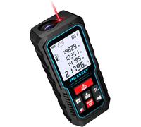 Ulteronixshop-Telemetre Laser 70M, MiLESEEY Metre Laser avec Niveau Électronique Amélioré, Précision +/- 2 mm, Mesure de Distance Longueur/Hauteur/Surface, 2''LCD Rétroéclairage, Fonction Muet, Batte