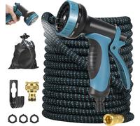 Ulteronixshop-Tuyau d'arrosage Extensible de 30M/100FT, 2500D Tuyau Arrosage Flexible avec Pistolet Pulvérisateur 10 Fonctions et TPE Joint en Cuivre et Aluminium pour Pulvériser la Pelouse Nettoyer