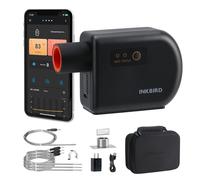 Ulteronixshop-Ventilateur de barbecue Bluetooth 5.1 et Wi-Fi 2,4 GHz - Thermomètre automatique avec 4 sondes - Compatible avec Big Green Egg, Kamado Joe, Primo, Vision Grill, Akorn Kamado