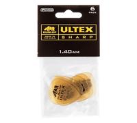 Jim Dunlop – Médiators Ultex Sharp 433P140 – 1,40 mm – Sachet de 6