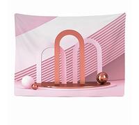 Ulticool - Arches de fond esthétique - Background Backdrop - Tapisserie murale - 200 x 150 cm - Grande tapisserie - Poster - Peinture - Accessoires Séparateur de pièce - Rose