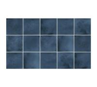 Ulticool - Autocollants Imperméables pour Carreaux en Jean Céramique Bleu - 15 x 15 cm - 15 Pièces en Film - pour Mur Salle de Bain et Cuisine