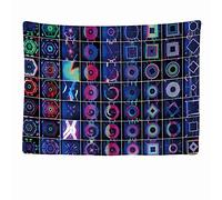 Ulticool - DJ Dance Background Backdrop Fond - Tapisserie murale - 200x150 cm - Grande tapisserie - Décoration poster - Papier peint - Toile - Peinture - Accessoires Diviseur de pièce - Bleu