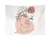 Ulticool - Femme Fille Adolescent Asthétique Rose - Tapisserie murale - 200x150 cm - Grande tapisserie - Décoration - Boho Bohème Room Décor - Wall Art Accessoires