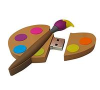 Ulticool - Palette Peintre Brosse Peindre 16 GB USB - 16 Go Flash Drive - Mémoire Stick Stockage de Données esign Unique et Original