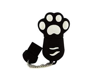 Ulticool - Pattes de Chat 8 GB USB - pour Animal Domestique - Flash Drive 8 Go - Mémoire Stick Stockage de données - Pendrive - Noir et Blanc