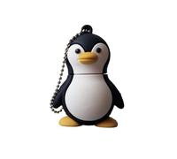 Ulticool - Pingouin 8 GB USB Figurine - Flash Drive 8 Go - Plongeur Mémoire Stick Stockage de Données - Pendrive Penguin- Blanc Noir Orange