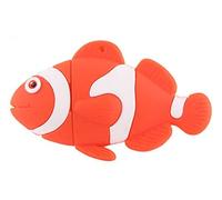 Ulticool - Poisson 8 GB USB - Clé Flash Drive 8 Go - Mémoire Stick Stockage de Données - Aquarium ou de la Mer Tuba Plonger - Orange et Blanc