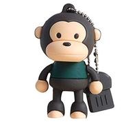 Ulticool Singe 16 GB USB - Monkey Flash Drive 16 Go - Mémoire Stick Stockage de Données run Blanc Vert