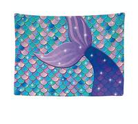 Ulticool - Sirène Queue - Couverture - 200x150 cm - Grande tapisserie - Affiche - Décoration - Cadeau Fille Garçon