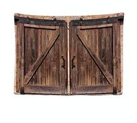 Ulticool - Tapisserie Murale Décorative Chambre - Portail en Bois Portes de Jardin Mur - 200 x 150 cm Grand - Papier Peint Tissu - Tapestry Aesthetic Wall - Décoration Panoramique