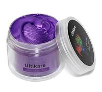 Ultikare Cire de coloration temporaire pour cheveux - Effet instantané - Lavable - Argile capillaire pour homme et femme - Cire coiffante pour fête, cosplay et Halloween -Violet