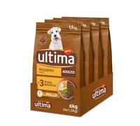 ultima Aliments pour Chiens Mini avec Poulet - Lot de 4 x 1,5 kg, Total : 6 kg