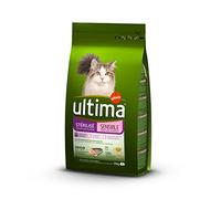 Ultima Croquettes pour chat adulte stérilisé sensible – Truite & orge – 1,5 kg