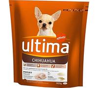 ultima Croquettes Chihuahua Chiens Poulet Riz Céréales Complètes Format 800g (Lot de 3)