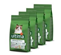 Ultima Croquettes pour Chats Contrôle Des Boules de Poils au Dinde, 1,5kg