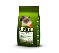 Ultima Croquettes pour Chats Contrôle Des Boules de Poils au Dinde, 1,5kg