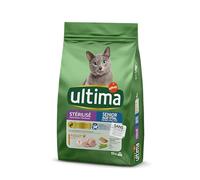 Ultima Croquettes pour Chats stérilisés Senior au Poulet - 10 kg