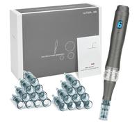 Ultima M8 Stylo à micro-aiguilles professionnel avec 20 cartouches et | Derma Pen Lot de 2 cartouches de micro-aiguilles sans fil pour stylo Ultima M8, M7S, A6S 12 x 16 broches, 4 x 36 broches