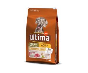 Ultima Medium-Maxi Adult Bœuf, Nourriture sèche pour Chiens, 7,5 kg