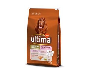 Ultima Medium-Maxi Bien-être Digestif Saumon, Nourriture sèche pour Chiens, 7 kg