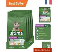 Ultima Nourriture au Saumon pour Chats Adultes - Pack de 4 x 1,5 kg, 4,7 Étoiles