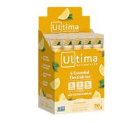 Ultima Replenisher Poudre Électrolytes, complément pour hydratation quotidienne sans sucre avec soutien énergétique naturel, adapté aux régimes végan et cétogène, sans gluten - Limonade - 20 sachets