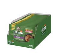 ULTIMA sachet repas Chat Stérilisé Poulet, Dinde, Bœuf & Agneau - 12 Multipacks x 4x85 g
