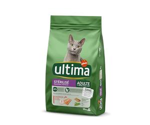 Ultima Stérilisé Adulte Saumon - Croquettes pour Chats - 10 kg