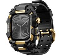 ULTIMAL Bracelet Robuste pour Apple Watch 44mm45mm46mm-Compatible avec Series 11 10 9 8 7 6 5 4 SE SE2 SE3 - Étui Antichoc Militaire