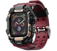ULTIMAL Bracelet Robuste pour Apple Watch 44mm45mm46mm-Compatible avec Series 11 10 9 8 7 6 5 4 SE SE2 SE3 - Étui Antichoc Militaire