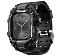 ULTIMAL Bracelet Robuste pour Apple Watch 44mm45mm46mm-Compatible avec Series 11 10 9 8 7 6 5 4 SE SE2 SE3 - Étui Antichoc Militaire