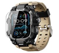 ULTIMAL Coque robuste avec bracelet pour Apple Watch Ulltra 3/Ultra 2/Ultra, compatible avec les bracelets Apple Watch de 49 mm, coque antichoc de qualité militaire améliorée pour bracelet iWatch (49