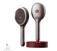 Ultimate 2-in-1 Styling Brush & Hair Mister - Mist Hair Brush with Ergonomic Hair Brush with Water Spray, Reduces Breakage & Adds Brilliance, Perfect for Women, Men & On-The-Go Styling (Gray)