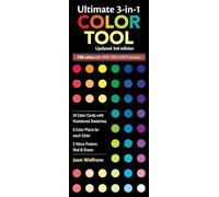 Ultimate 3-in-1 Color Tool: 24 Color Cards With Numbered Swatches,- 5 Color Plans for Each Color, 2 Value Finders Red & Green