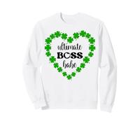 Ultimate Boss Babe Irish Small Business Trèfle Cœur Femme Sweatshirt