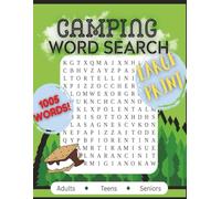 Ultimate Camping Word Search Book: 1005 Fun easy-to-read Large Print Puzzles for Outdoor Lovers | 8.5x11 inches, 134 Pages | Perfect Gift for Free ... at theCamp site for Adults, Teens and Seniors