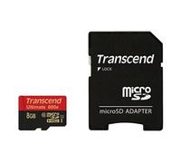 Transcend 8GB microSDHC Class 10 UHS-I (Ultimate) 8 Go MLC Classe 10