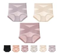 Ultimate Comfort Leakproof and Shaping Panties, Ultimate Comfort Leakproof and Shaping Seamless Cotton High-Waist Briefs (3Pcs b,2XL)