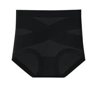 Ultimate Comfort Pantalon gainant anti-fuite pour femme Culotte gainante taille haute en coton Sous-vêtements confortables tout au long de la journée, Noir , XXL