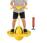 Ultimate Coordination Trainer, Balance Jumping Ball, 14.96 Inches Pogo Ball with Grip Handle, High Bounce Fitness Toy, Aerobic Gear with Sporty Style, Bouncing Balls for Kids and Adults