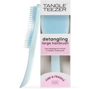 Ultimate Detangler Fine And Fragile Large Hair Brush For Colored,Fine And Delicate Hair,Soft 2-Level Bristles,Reduces Breakage,No Pulling,Sea Blue