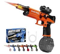 Ultimate Electric Aqua Blaster, Electric Water Guns with Flash, Auto Rapid Fire 28-32 FT Range with 500ml Tank, for Party, Summer Outdoor Pool (Orange)
